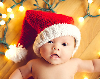 Infant Santa Hats - Tag Hats